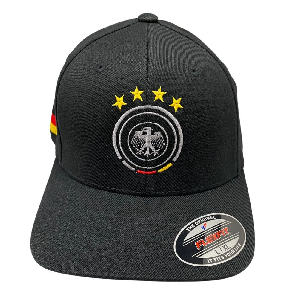 Germany Futbol National Soccer Team Fitted Cap Deutschland Euro Cup Hat L/XL - Picture 3 of 5